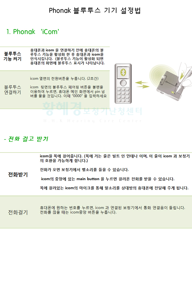 icom 사용법